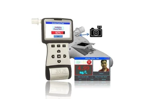 Professional Alcohol Tester FiT240 Breathalyzer with Camera, Capacitive Touch Panel, Alcohol Tester with Printer