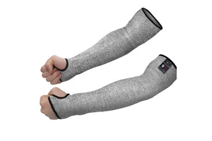 Cut Resistant Thumb Hole Sleeves Anti Cut Safety Protective Working Arm Sleeves for Glass Handling