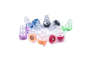 High Fidelity Reusable Silicone Earplugs 20dB Noise Reduction CE Certified for Musicians Concerts-Fashionable Hearing Protection