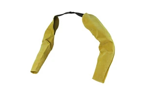High Quality Golden Yellow Cowhide Leather Arm Guards Comfortable and Soft Protective Sleeves for Welding