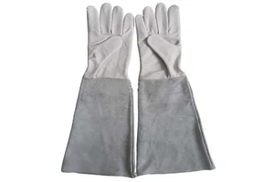 Goat Grain Cowhide Split Leather Tig Welding Gloves Latex Anti-Cut Anti-Slip Heat Fire Resistance Comfort Fit Clean Room Gloves