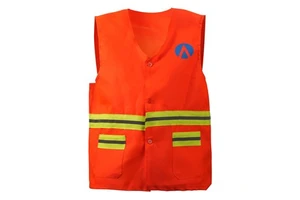 Custom Logo Outdoor Safety Vest Orange ANSI Class 2 Reflective Lightweight Breathable Security Guard Work Clothes for Safety