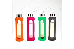 Durable Silicone Water Bottle Sleeve Anti-Slip Protective and Eco-Friendly