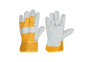 Custom Design Cow Leather Industrial Construction Welder Double Safety Work Gloves for Welding