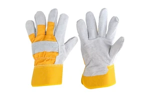 Leather Garden Welding Gloves Cow Split Leather Welding Gloves Safety Working Leather Gloves Industrial for Construction Work