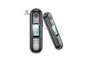 LANNX ALC A1 Car Portable Alcohol Detector Digital Breath Tester USB Rechargeable Non-contact High Accuracy Breathalyzer