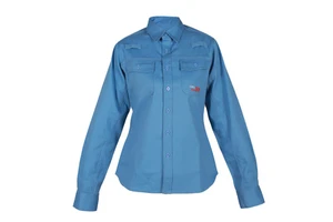 Factory Supply UL NFPA 2112 FRC Welding Long Sleeve Fire Resistant Work FR Shirt For Women