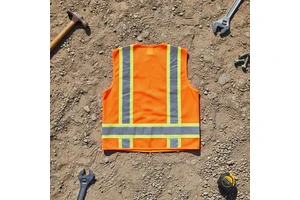 Men's and Women's ANSI Class II Padded Reflective Safety Vest with Long Sleeves and High Visibility