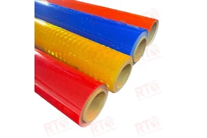Eco Solvent Printable HIP Reflective Sheeting Blue Red White Adhesive Vinyl Reflective for Street Road Traffic Sign