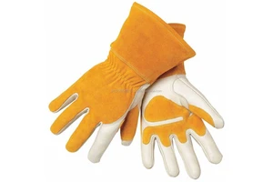 Cow split leather welding gloves in cheap prices
