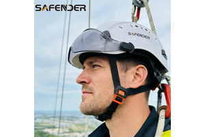 CE EN397 ANSI Z89 Certified Adjustable 6-Suspension Circle Type Construction Safety Helmet Hot Sale ABS Climbing Work Rescue