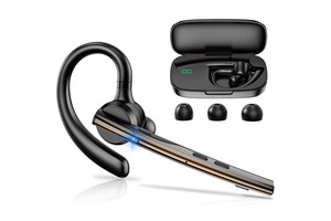 New Bee New Color V5.1 Bluetooth Headset Wireless Bluetooth Earpiece 72 Hrs Talk Time Hands Free Headset With Aptx HD Audio