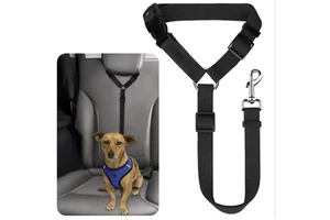 Fast Shipping Adjustable Nylon Dog Cat Safety Harness Vehicle Seatbelts with Car Headrest Restraint Pet Accessories