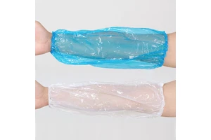 Disposable PE White /blue Clean Protective Arm Sleeves Cover