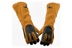 Premium Leather Welding Gloves Heat Resistant Safety Gloves for Professional Welding Work