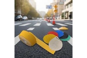 Durable Reflective Road Marking Adhesive Warning Tape with Sticker High Visibility Material for Safety