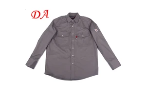 NFPA2112 CAT2 Flame Resistant Fr Clothing Workwear Shirt For Welding And Oil Gas Industry