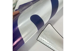Diamond shaped reflective film material flexible reflective logo diamond grade sticker heat transfer honeycomb vinyl