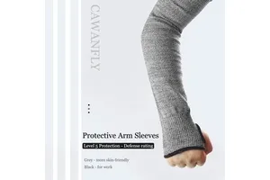 Protective Arm Sleeves Level 5 Protection Cut Resistant Sleeves with Thumb Hole