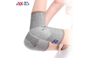 Wholesale Spandex Nylon Knitted Elbow Guard Antibacterial Sports Arm Sleeve Customizable OEM/ODM Elbow Support Stock Protection