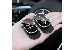 Customizable Logo ABS Car Seat Belt Anchor Magnetic Universal Adjuster Anti-noise Anti-sway Limiter Car Interior Accessories