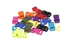 Kids Ride on Car Accessories Customization Car Seat Belt Plastic Side Release Curved Safety Buckles 10mm square Plastic Buckle