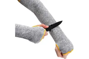 Protective Cut Resistant Arm Sleeves Guards Level 5 Protection Arm Sleeves With Thumb Hole for Chef Men Women