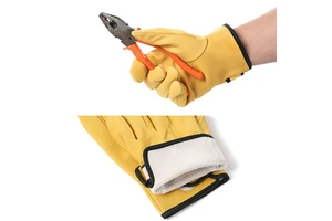 Wear-Resistant and Heat-Insulating Argon Arc Welding Gloves Sheepskin Labor Protection for Welding