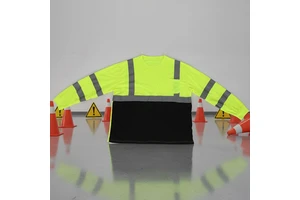 Quick Drying Round Neck Reflective Vest Short and Long Sleeved Protective Workwear for Construction Site Safety