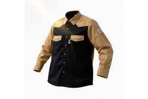 DA NFPA2112 Fire Resistant CAT2 Arc Protection Level D Safety Uniform Workwear Custom Welding Work Shirt 100% Cotton Oil