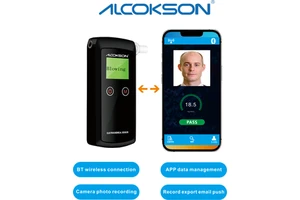 High Precision Wireless Electrochemical Alcohol Tester with Smartphone APP Data Management CE/ROHS Certified Breathalyzer