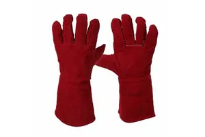 High Quality Gelenco ISO Certified Cow Split Grain Leather Tig Welding Gloves Comfortable Heavy Work Heat Fire Resistant Safety