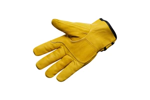 Soft Sheepskin High Temperature Resistant Flame Retardant Cowhide Welding Gloves Yellow Breathable Anti-Slip Customizable