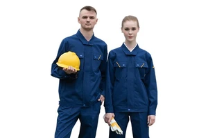 Customized Working Safety Cloth for Workers with Cotton Long Sleeve High Quality Zipper Safety Tool Pockets