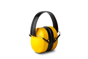 Tridente PD11103 CE/ANSI Certified Hearing Protection Safety Foldable Padded Ear Muffs with Pocket Size Yellow