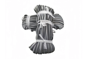 High Visibility Silver Reflective Polyester Piping 1.3cm-Reflective Fabric for Outdoor Apparel & PPE Jareflex Brand