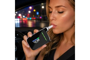 Portable High Precision Breathalyzer Advanced Fuel Cell Sensor Accurate Alcohol Testing Traffic Safety Checks Daily Driving