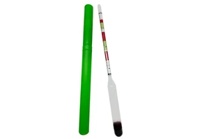 Beer Wine Alcohol Tester Plastic 3-in-1 Triple Scale Hydrometer 0.990-1.160 Specific Gravity Brix Balling Home Brew