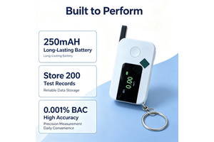 K1 Portable Breathalyzer Industrial Alcohol Tester FCC ROHS For Construction Site