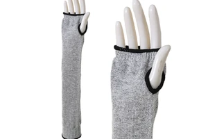 45CM Cut Resistant Arm Sleeves | Thumb Hole Anti-Cut Forearm Protection Sleeves for Industrial Work