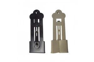 New High Quality Plastic Seat Belt Guide Sleeves In Black & Beige Webbing Clips & Guide Buckles Accessories For Coaches