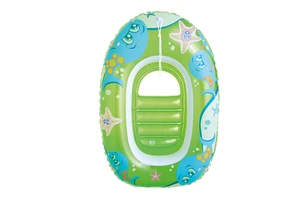 Inflatable PVC Sea Life Water Amusement Facility Swimming Pool Boat Raft Float EN71 Certified 100kg Capacity for Kids and Adults
