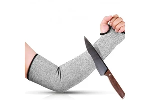 18 Inches Level 5 Cut Resistant Arm Sleeves Level 5 Arm Guard Protectors for Glass Factory Iron Factory Handling