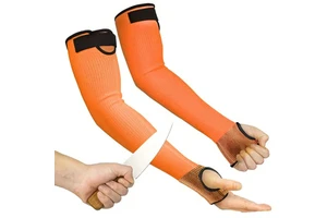 Arm Protective A3 Heat Resistant Sleeve Anti Abrasion Cut C Safety Work Prevention Sleeves Sport Elbow Protector with Thumb Hole