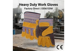 Customization Cow Split Leather General Purpose Work Safety Gloves Leather Working Gloves Hand Protection Welding Gloves