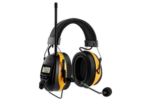 Wholesale SNR30dB ABS Shield Soft Sponge Sound-blocking Adjustable Bluetooth Radio Safety Hearing Protection Earmuffs