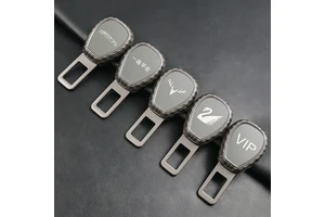 New Design Car Interior Accessories Car Seat Belt Extender Clip Zinc Alloy Seat Safety Buckle Plug Alarm Silencer