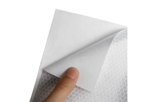 High Visibility Reflective Material PVC Reflective Film Roadway Safety Self Adhesive Vinyl Reflector Sticker Reflective Sheeting