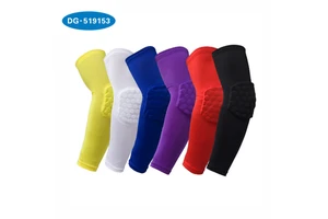 Men Women Adult Arm Sleeves with Compression Padded Crashproof Elbow Support Flexible Thin Protective Guard Nylon Spandex