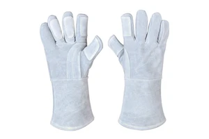All-cowhide Welding Gloves, Anti-scald Welding Gloves, Wear-resistant and High-temperature Resistant Welder Gloves